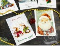 Открытка-мини "Новогодняя" №2 набор из 5-ти