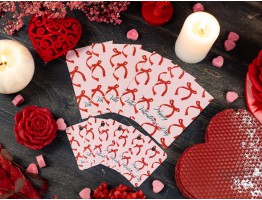 Набор открыток и бирок "Happy Valentines Day" бантики Набор открыток и бирок "Happy Valentines Day" бантики