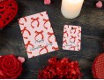Набор открыток и бирок "Happy Valentines Day" бантики