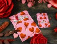 Набор открыток и бирок "Happy Valentines Day" леденцы