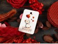 Бирка "Happy Valentines Day" котик, набір з 10-ти