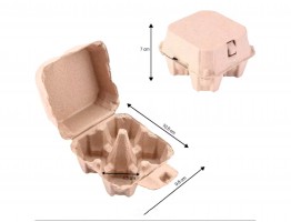 Крафтовий лоток для свічок-яєць (4 комірки)