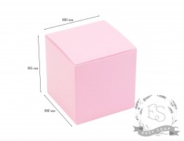 Коробка для свічки рожева 100*100*105