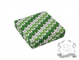 Коробка Квадро "В'язка зелена" 90*90*25