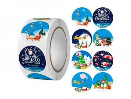 Набор наклеек "Merry Christmas" №1, бобина