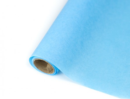 Бумага упаковочная тишью голубая