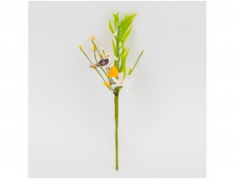 Веточка с пасхальным яйцом и птичкой Веточка с пасхальным яйцом и птичкой