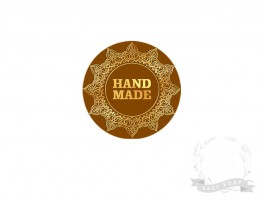 Стикер "Hand made" золотая печать