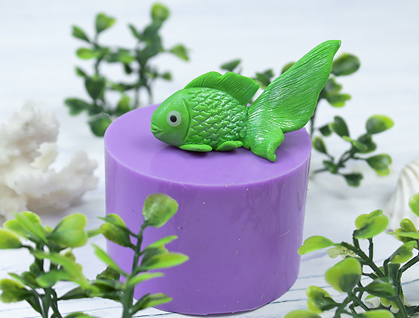 Силиконовая форма для мыла "Рыбка" 3D