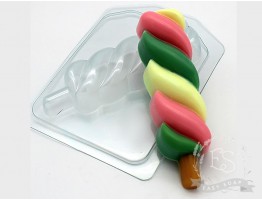 Форма пластикова для мила "Морозиво/Спіральне"
