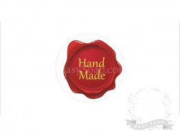 Стикер "Hand made" сургучная печать